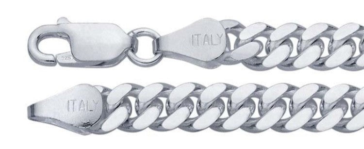 925 Sterling Silver Miami Cuban Chain 9.8mm, 22 inches - 24 inches
