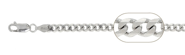 925 Sterling Silver Curb Chain 120 / 4.5mm, 16 inches - 30 inches