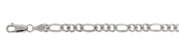 925 Sterling Silver Figaro Chain 150 / 5.5mm, 16 inches - 30 inches